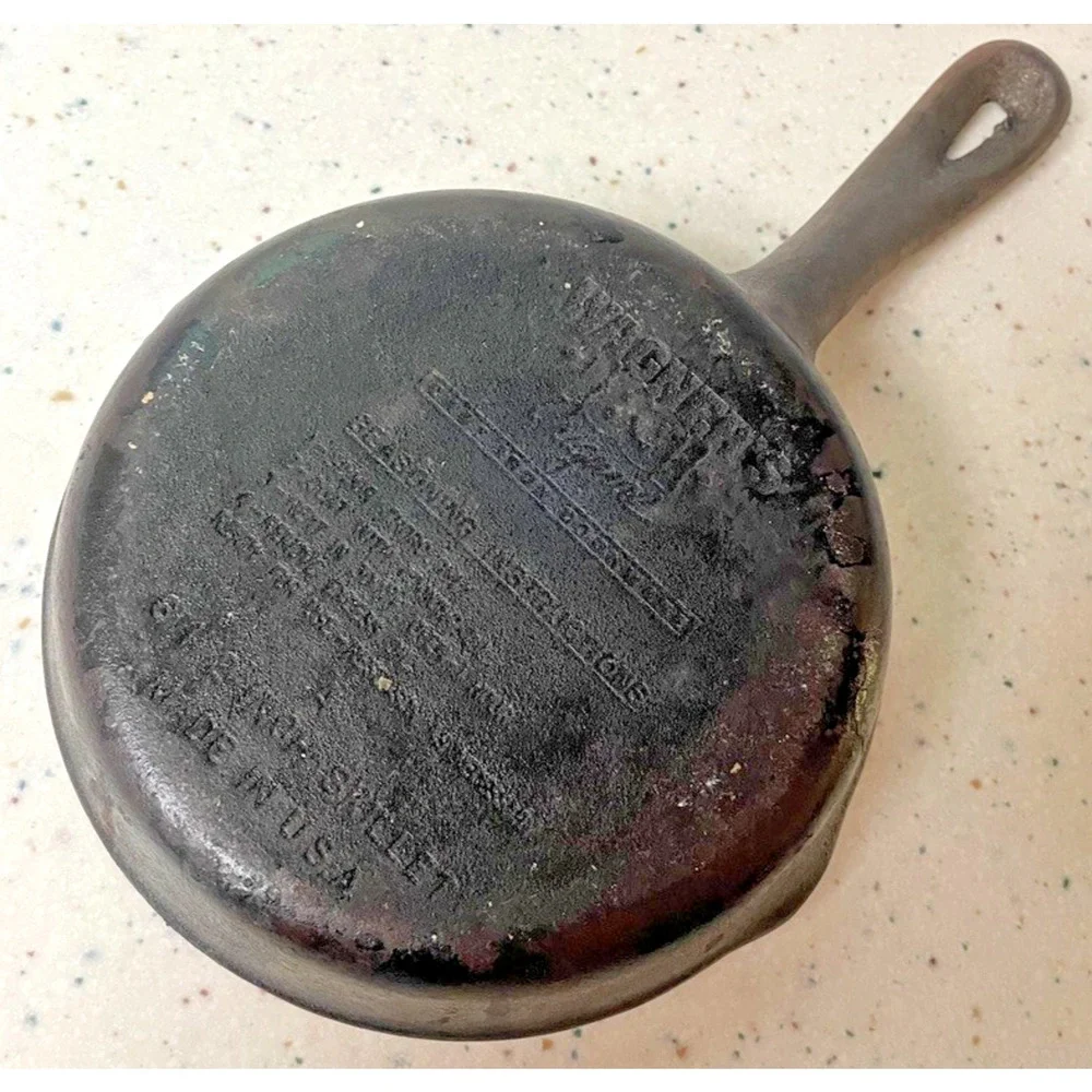 Wagner's 1891 Originals 6 1/2 Inch Black Cast Iron Skillet Made In USA Vintage